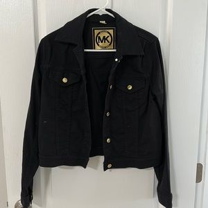 Michael Kors cropped black jean jacked